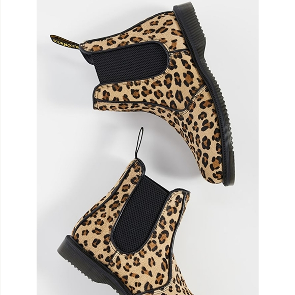Dr. Martens Hair-On Leopard Print Chelsea Boots - Picture 6 of 6